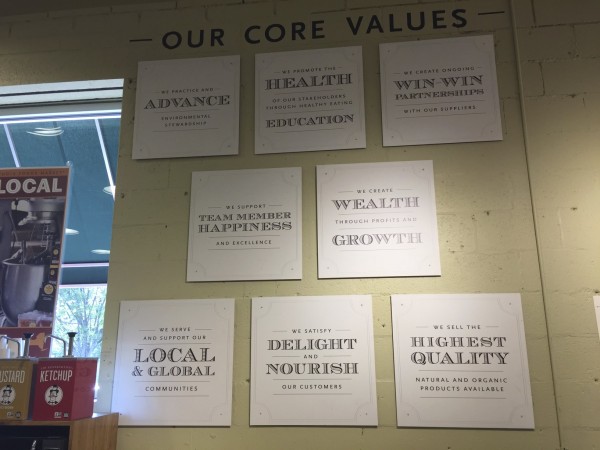 Whole Foods Core Values