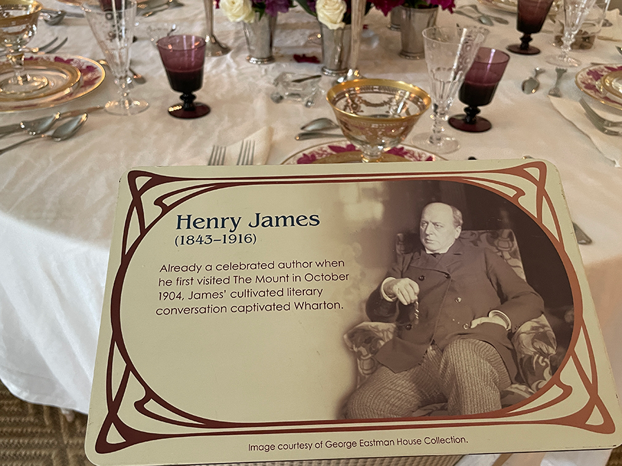 Henry James at Edith Wharton's dining table